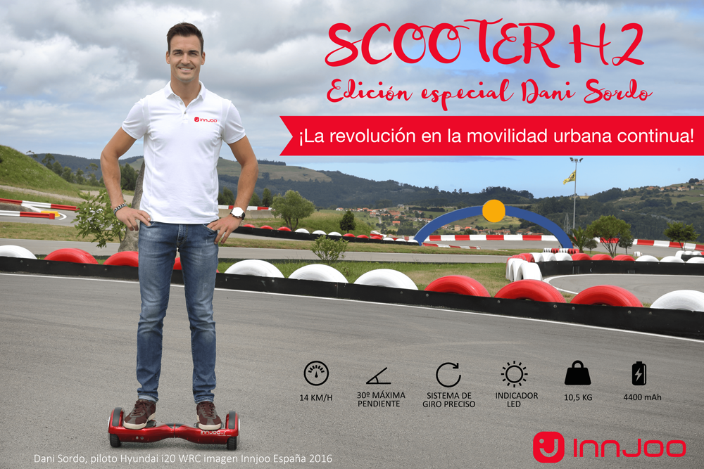 Interbox comercializa en exclusiva la edición especial Dani Sordo del scooter H2 de Innjoo