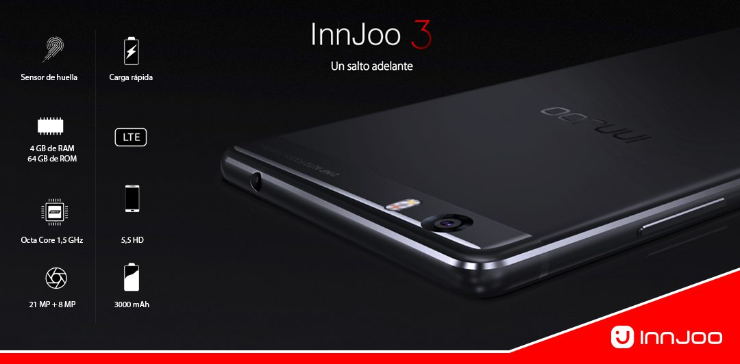 El nuevo lanzamiento de Innjoo, el Innjoo Three,  ya en el catálogo de Interbox